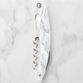 ホワイトマーブルカラカラカラカッタテクスチャ ソムリエナイフ (正面)