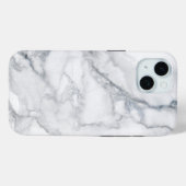 ホワイトマーブルカラテクスチャ Case-Mate iPhoneケース (裏面 (横))
