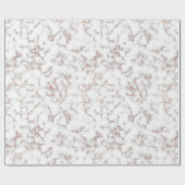 ホワイトマーブルカララバラ金ゴールドグリッターテクスチャ ラッピングペーパー (フラット)