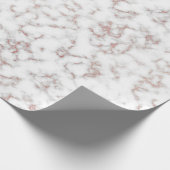 ホワイトマーブルカララバラ金ゴールドグリッターテクスチャ ラッピングペーパー (角)