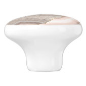 ホワイトマーブルギルドアイボリーゲート セラミックノブ (側面)