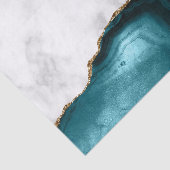 ホワイトマーブルギルドティール（緑がかった色）ブルーアゲート 薄葉紙 (詳細)