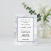 ホワイトマーブルクラス結婚式招待状 招待状 (スタンド正面)