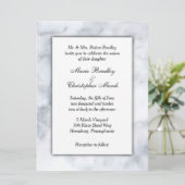 ホワイトマーブルクラス結婚式招待状 招待状 (スタンド正面)