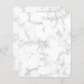 ホワイトマーブルクラフトスクラップブック紙 (正面/裏面)