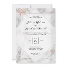 ホワイトマーブルコーラルピンクエレガントバラ金ゴールド結婚ズ