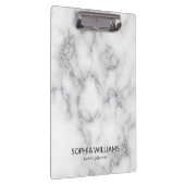 ホワイトマーブルシルバーグリッター クリップボード (右)