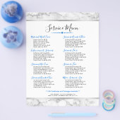 ホワイトマーブルシルバーストライプアクセント チラシ (シングル)