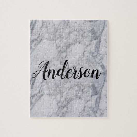 ホワイトマーブルジグソーパズル ジグソーパズル (縦)