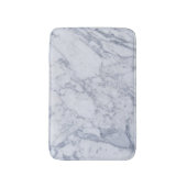 ホワイトマーブルストーンのテクスチャプリント バスマット (正面縦)