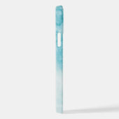 ホワイトマーブルストーングリーンiPhone 12 iPhoneケース (右側面)