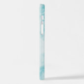 ホワイトマーブルストーングリーンiPhone 12 iPhoneケース (左側面)