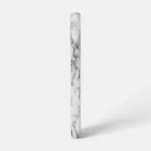 ホワイトマーブルストーンデザイン SAMSUNG GALAXYケース (左側面)