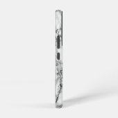 ホワイトマーブルストーンデザイン SAMSUNG GALAXYケース (右側面)