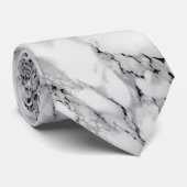 ホワイトマーブルストーンネックタイ ネクタイ (ロール)