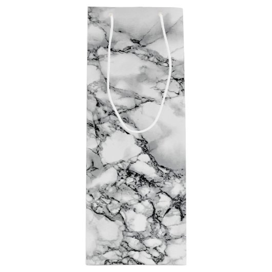 ホワイトマーブルストーン抱き枕 ワインギフトバッグ (正面)