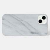 ホワイトマーブルストーンiPhone 14プラス iPhoneケース (裏面横)