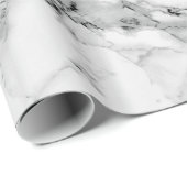 ホワイトマーブルデザインラッピング紙 ラッピングペーパー (ロールコーナー)