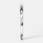 ホワイトマーブルデザイン- iPhone 16ケース (左側面)