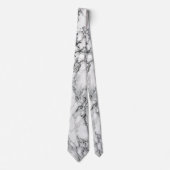 ホワイトマーブルネックタイ ネクタイ (正面)