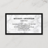 ホワイトマーブルハウスルーフィング建築ルーファー 名刺 (裏面)