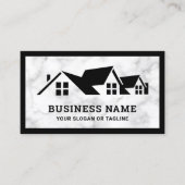 ホワイトマーブルハウスルーフィング建築ルーファー 名刺 (正面)