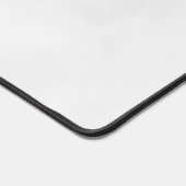 ホワイトマーブルパーソナライズされたモノグラムと名前 デスクマット (コーナー)