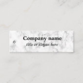 ホワイトマーブルプライスラベル スキニー名刺 (正面)