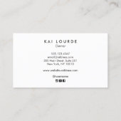 ホワイトマーブルプロフェッショナル名刺 名刺 (裏面)