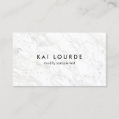 ホワイトマーブルプロフェッショナル名刺 名刺 (正面)