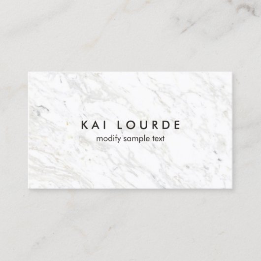 ホワイトマーブルプロフェッショナル名刺 名刺 (正面)