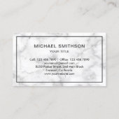 ホワイトマーブルホームアイコ実在ンエステートエージェント 名刺 (裏面)