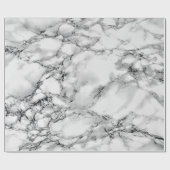 ホワイトマーブルラッピング紙 ラッピングペーパー (フラット)