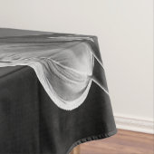 ホワイトマーブル抽象芸術チューリップ テーブルクロス (インサイチュ)