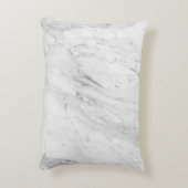 ホワイトマーブル装飾用クッション アクセントクッション (裏面(縦))