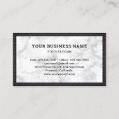 ホワイトマーブル金物動力工具赤ドリル機 名刺 (裏面)