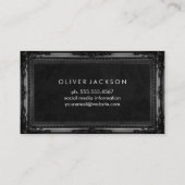 ホワイトマーブル |アンティーククラシックフレーム 名刺 (裏面)