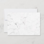 ホワイトマーブル カラフル クリエイティブ ウォーターカラー サンキューカード (裏面)