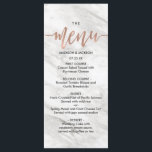 ホワイトマーブル&バラ金ゴールドエレガントウェディングメニュー メニュー<br><div class="desc">白い大理石とバラ結婚金ゴールドのメニュー羽かわいらしと花とおもしろいブモダンラシフォント私の店をチェックし結婚て、このデザインのためのスイート全体!</div>