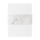 ホワイトマーブル&バラ金ゴールドエレガントウェディングモノグラム 招待状ベリーバンド (裏面例)