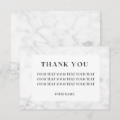 ホワイトマーブル 個別化 サンキューカード (正面/裏面)