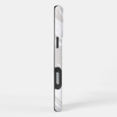 ホワイトマーブル iPhoneケース (右側面)