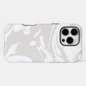 ホワイトマーブル iPhoneケース (裏面横)