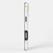 ホワイトマーブル iPhoneケース (右側面)