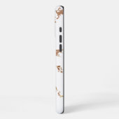 ホワイトマーブル iPhoneケース (左側面)