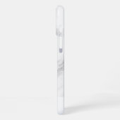 ホワイトマーブル iPhoneケース (左側面)