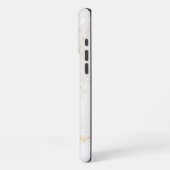 ホワイトマーブル iPhoneケース (左側面)
