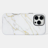 ホワイトマーブル iPhoneケース (裏面横)