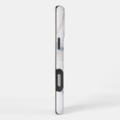 ホワイトマーブル iPhoneケース (右側面)