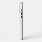 ホワイトマーブル iPhoneケース (左側面)